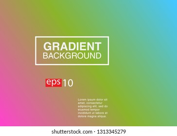 Abstract blurred gradient mesh background in bright rainbow colors Colorful smooth banner template
