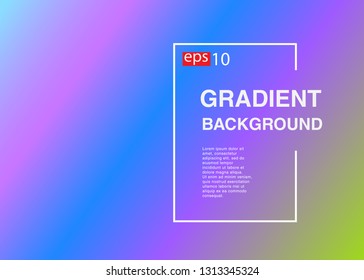 Abstract blurred gradient mesh background in bright rainbow colors Colorful smooth banner template