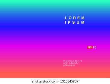 Abstract blurred gradient mesh background in bright rainbow colors Colorful smooth banner template