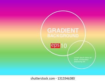 Abstract blurred gradient mesh background in bright rainbow colors Colorful smooth banner template