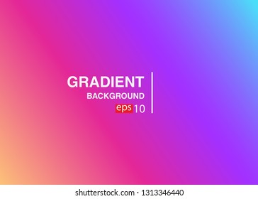 Abstract blurred gradient mesh background in bright rainbow colors Colorful smooth banner template