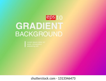 Abstract blurred gradient mesh background in bright rainbow colors Colorful smooth banner template