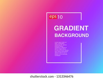 Abstract blurred gradient mesh background in bright rainbow colors Colorful smooth banner template