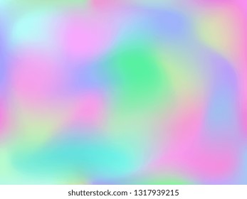 Abstract blurred gradient mesh background. Colorful smooth banner template.Trendy creative vector. Intense blank Holographic spectrum gradient for cover.