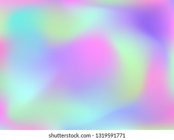 Abstract blurred gradient mesh background. Colorful smooth banner template.Trendy creative vector. Intense blank Holographic spectrum gradient for cover.