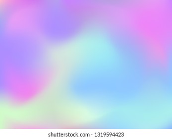 Abstract blurred gradient mesh background. Colorful smooth banner template.Trendy creative vector. Intense blank Holographic spectrum gradient for cover.