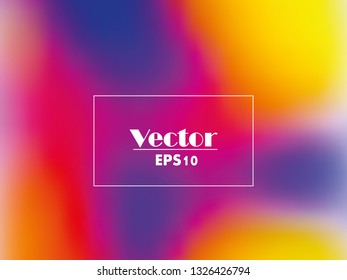 Abstract blurred gradient mesh background in bright rainbow colors. Colorful smooth banner template. Easy editable soft colored vector illustration in EPS8 without transparency.