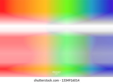 Abstract blurred gradient mesh background bright rainbow colors. Colorful smooth soft banner template. Creative vibrant vector illustration