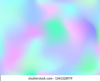 Abstract blurred gradient mesh background. Colorful smooth banner template.Trendy creative vector. Intense blank Holographic spectrum gradient for cover.