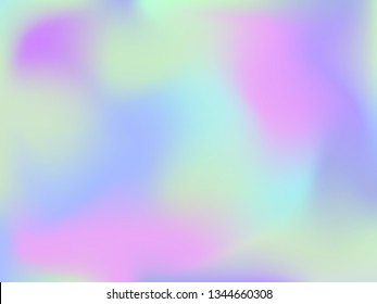Abstract blurred gradient mesh background. Colorful smooth banner template.Trendy creative vector. Intense blank Holographic spectrum gradient for cover.