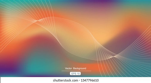 Abstract blurred gradient mesh background  - Vector