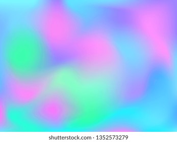 Abstract blurred gradient mesh background. Colorful smooth banner template.Trendy creative vector. Intense blank Holographic spectrum gradient for cover.