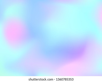 Abstract blurred gradient mesh background. Colorful smooth banner template.Trendy creative vector. Intense blank Holographic spectrum gradient for cover.