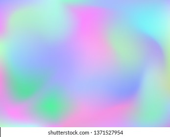 Abstract blurred gradient mesh background. Colorful smooth banner template.Trendy creative vector. Intense blank Holographic spectrum gradient for cover.