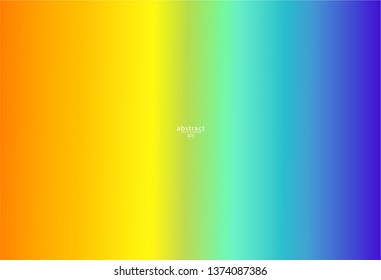 Abstract blurred gradient mesh background bright rainbow colors. Colorful smooth soft banner template. Creative vibrant vector illustration