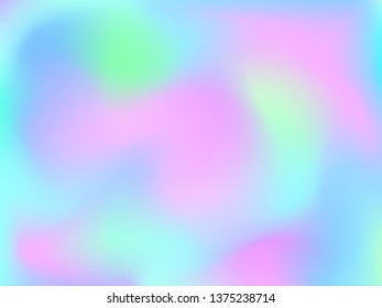 Abstract blurred gradient mesh background. Colorful smooth banner template.Trendy creative vector. Intense blank Holographic spectrum gradient for cover.