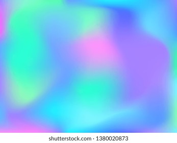 Abstract blurred gradient mesh background. Colorful smooth banner template.Trendy creative vector. Intense blank Holographic spectrum gradient for cover.