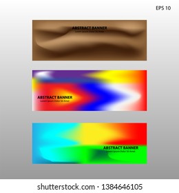 Abstract blurred gradient mesh background in bright rainbow colors. Colorful smooth banner template. Easy editable soft colored vector illustration in EPS10 without transparency. - Vector