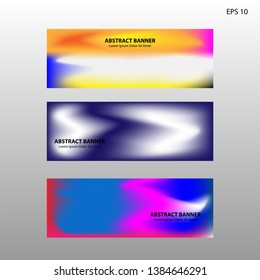 Abstract blurred gradient mesh background in bright rainbow colors. Colorful smooth banner template. Easy editable soft colored vector illustration in EPS10 without transparency. - Vector