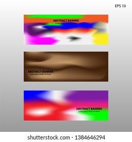 Abstract blurred gradient mesh background in bright rainbow colors. Colorful smooth banner template. Easy editable soft colored vector illustration in EPS10 without transparency. - Vector