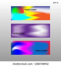Abstract blurred gradient mesh background in bright rainbow colors. Colorful smooth banner template
