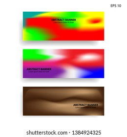 Abstract blurred gradient mesh background in bright rainbow colors. Colorful smooth banner template. Easy editable soft colored vector illustration in EPS10. - Vector