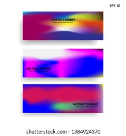 Abstract blurred gradient mesh background in bright rainbow colors. Colorful smooth banner template. Easy editable soft colored vector illustration in EPS10. - Vector