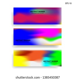 Abstract blurred gradient mesh background in bright rainbow colors. Colorful smooth banner template. Easy editable soft colored vector illustration in EPS10 without transparency. - Vector