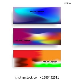Abstract blurred gradient mesh background in bright rainbow colors. Colorful smooth banner template. Easy editable soft colored vector illustration in EPS10 without transparency. - Vector