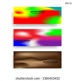 Abstract blurred gradient mesh background in bright rainbow colors. Colorful smooth banner template. Easy editable soft colored vector illustration in EPS10 without transparency. - Vector