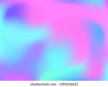 Abstract blurred gradient mesh background. Colorful smooth banner template.Trendy creative vector. Intense blank Holographic spectrum gradient for cover.