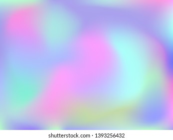 Abstract blurred gradient mesh background. Colorful smooth banner template.Trendy creative vector. Intense blank Holographic spectrum gradient for cover.