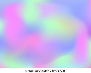 Abstract blurred gradient mesh background. Colorful smooth banner template.Trendy creative vector. Intense blank Holographic spectrum gradient for cover.