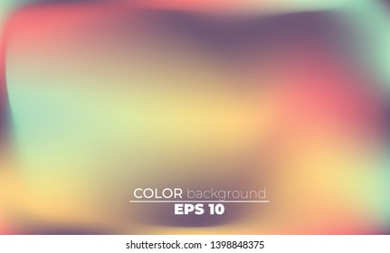 Abstract blurred gradient mesh background in bright summer colors. Suitable For Wallpaper, Banner, Background, Card, Book Illustration, Web Landing Page