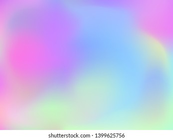 Abstract blurred gradient mesh background. Colorful smooth banner template.Trendy creative vector. Intense blank Holographic spectrum gradient for cover.
