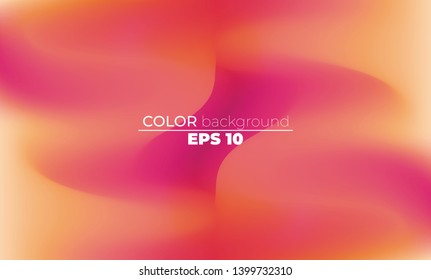 Abstract blurred gradient mesh background in bright summer colors. Colorful smooth. Easy editable soft colored vector illustration, Suitable For Wallpaper, Banner, Background, Card, Book Illustration,