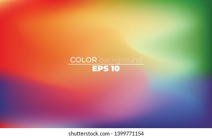 Abstract blurred gradient mesh background in bright Colorful smooth. Easy editable soft colored vector illustration, Suitable For Wallpaper, Banner, Background, Card, Book Illustration,