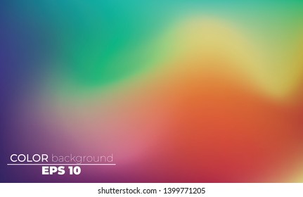 Abstract blurred gradient mesh background in bright Colorful smooth. Easy editable soft colored vector illustration, Suitable For Wallpaper, Banner, Background, Card, Book Illustration,
