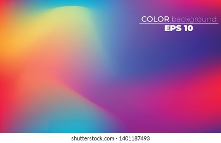 Abstract blurred gradient mesh background in bright Colorful smooth. Easy editable soft colored vector illustration, Suitable For Wallpaper, Banner, Background, Card, Book Illustration, landing page