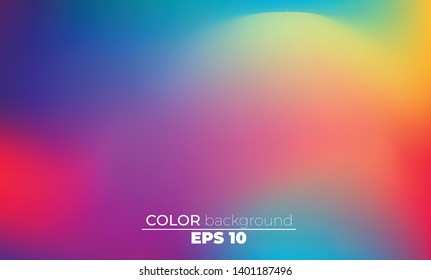 Abstract blurred gradient mesh background in bright Colorful smooth. Easy editable soft colored vector illustration, Suitable For Wallpaper, Banner, Background, Card, Book Illustration, landing page