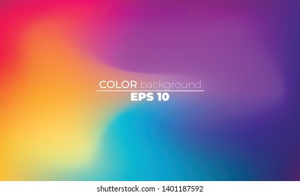 Abstract blurred gradient mesh background in bright Colorful smooth. Easy editable soft colored vector illustration, Suitable For Wallpaper, Banner, Background, Card, Book Illustration, landing page