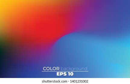 Abstract blurred gradient mesh background in bright Colorful smooth. Easy editable soft colored vector illustration, Suitable For Wallpaper, Banner, Background, Card, Book Illustration, landing page