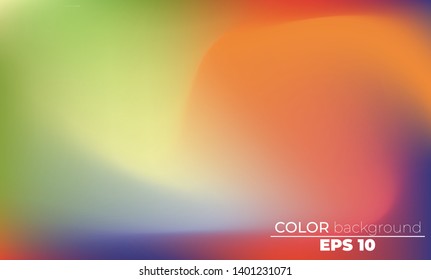 Abstract blurred gradient mesh background in bright Colorful smooth. Easy editable soft colored vector illustration, Suitable For Wallpaper, Banner, Background, Card, Book Illustration, landing page
