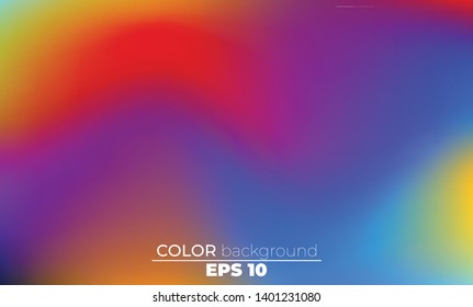 Abstract blurred gradient mesh background in bright Colorful smooth. Easy editable soft colored vector illustration, Suitable For Wallpaper, Banner, Background, Card, Book Illustration, landing page