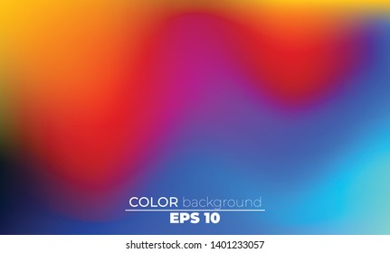 Abstract blurred gradient mesh background in bright Colorful smooth. Easy editable soft colored vector illustration, Suitable For Wallpaper, Banner, Background, Card, Book Illustration, landing page