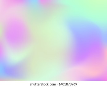 Abstract blurred gradient mesh background. Colorful smooth banner template.Trendy creative vector. Intense blank Holographic spectrum gradient for cover.