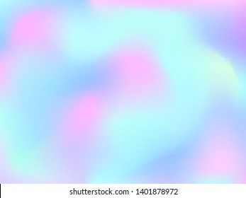 Abstract blurred gradient mesh background. Colorful smooth banner template.Trendy creative vector. Intense blank Holographic spectrum gradient for cover.