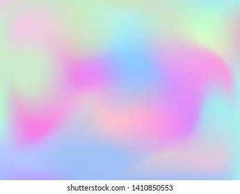 Abstract blurred gradient mesh background. Colorful smooth banner template.Trendy creative vector. Intense blank Holographic spectrum gradient for cover.