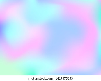 Abstract blurred gradient mesh background. Colorful smooth banner template.Trendy creative vector. Intense blank Holographic spectrum gradient for cover.