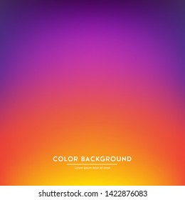 Abstract blurred gradient mesh background. Warm colored vector illustration.